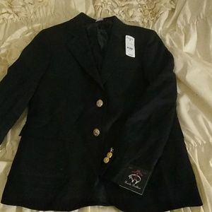 Brooks Brothers boys NWT navy blue blazer